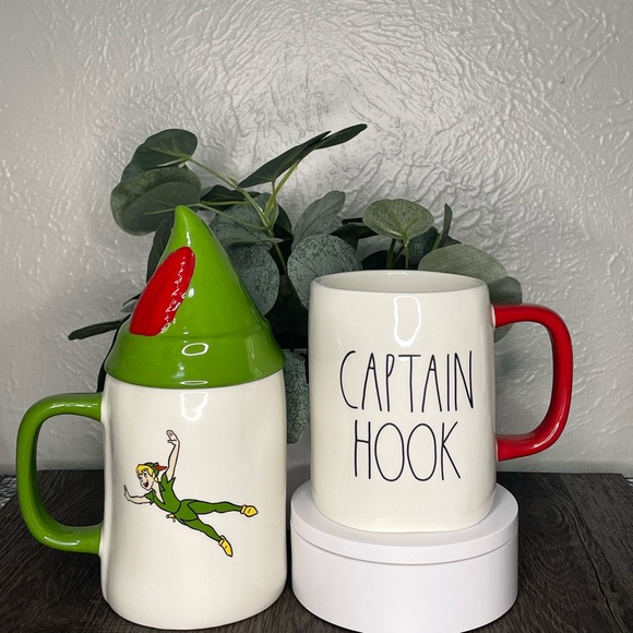 Rae Dunn peter pan, and Captain Hook mugs - Picture 3 of 3